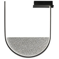 Plafonnier LED dimmable design moderne en métal Lotus - Noir