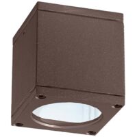 Plafonnier d'extérieur en aluminium IP54 pour jardin Nevada - Marron