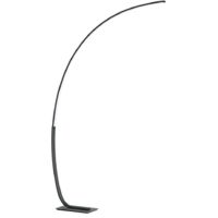 Lampe sur pied en arc avec LED en métal H160cm Keep - Noir