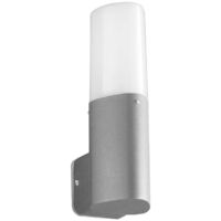 Applique extérieure IP44 en aluminium et polycarbonate Pou - Silver