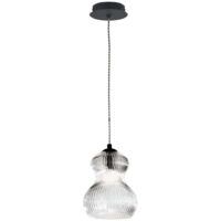 Suspension en verre design moderne Madagascar 2 - Gris Fumé