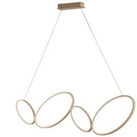 Suspension LED dimmable design moderne Rice - Or
