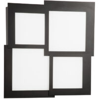 Plafonnier LED moderne design géométrique intérieur Passpartou Grande - Noir