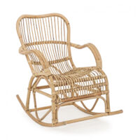 Rocking chair en rotin - CARMELIE