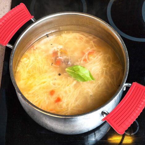 Protecteur de poignée de casserole en Silicone, 4 pièces, Anti-brûlure, antidérapant, résistant à la chaleur, manchons de poignée pour poêle à ire et soupe 15 Protecteur de poignée de casserole en Silicone, 4 pièces, Anti-brûlure, antidérapant, résistant à la chaleur, manchons de poignée pour poêle à ire et soupe 15