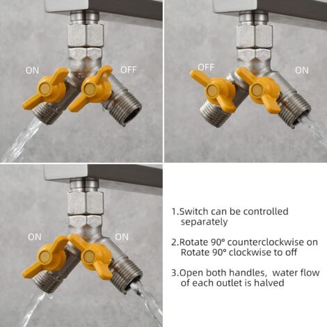CZDIQXVF Vanne Cuivre Tube 3 Voies Climatiseur - Angle Vanne D'Arrêt Raccord Elbow 12.7mm