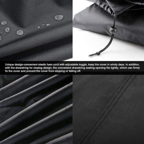 Housse De Protection Imperméable Pour Panier De Vélo - Avec Bandes Réfléchissantes, Tissu Oxford