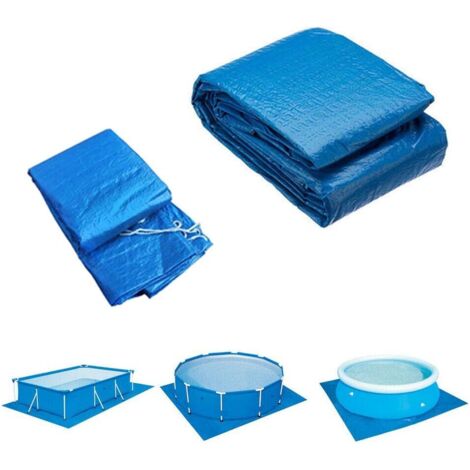 Bâche De Piscine Rectangulaire 4x2,1m - Anti-UV, Résistante Au Vent, Pour Protection Toutes Saisons - 5