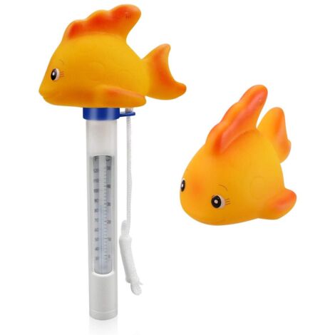 MagiDeal Thermomètre de Piscine Flottant, jauge Flamingo, Spa avec Ficelle, thermomètre à Eau pour Bain de bébé, Aquarium, pataugeoire, étang de pêche