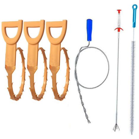 Déboucheur De Canalisations - Crochet Flexible De 50 Cm Pour Enlever Cheveux Et Bouchons Dans éviers, Douches Et Toilettes