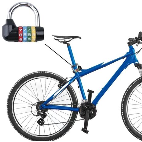 Cadenas à Combinaison Pour Moto/vélo - Câble En Acier De 120 Cm, Réglable, Résistant Aux Intempéries - 5