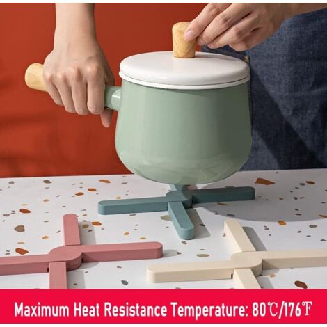 Lot De 4 Dessous-de-plat Pliables En Silicone - 20x20 Cm, Résistant à 230°C, Antidérapant, Pour Protéger Tables Et Plans De Travail