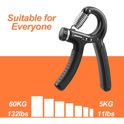 Vicloon Poignée De Musculation – Résistance Réglable 10-50 Kg – Pour Avant-bras, Doigts, Poignets – Idéal Sportifs Et Musiciens