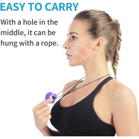 Exerciceur De Mâchoire Et Visage Pour Femme - Raffermit La Peau, Double Embout En Silicone - Portable