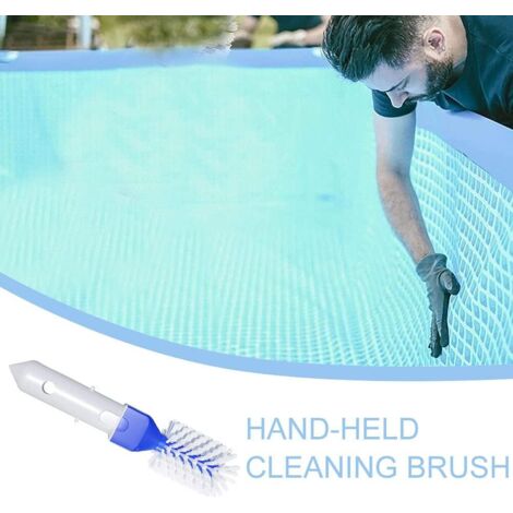 Donkivvy Brosse D'angle De Piscine, Brosse Ronde De Nettoyage Pour Marches De Piscine Pour Au-Dessus R9Z3 Pour Piscine, Spas