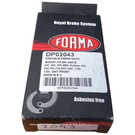 Pastigle freno moto per suzuki 250 gn, gnx e, 250/400 gsx (1/4)