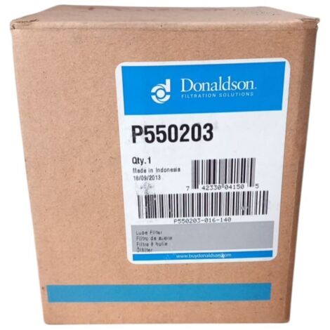 Filtro olio motore marca donaldson codice filtro p550203