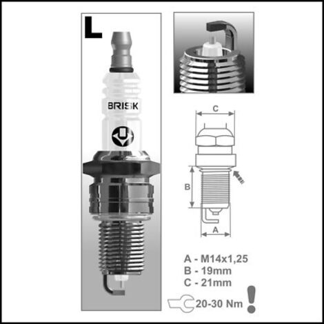BRISK Silver DR17YS-9 1463 – Candele A Elettrodo D'Argento – Set Da 8 – Per Benzina, GPL, Metano