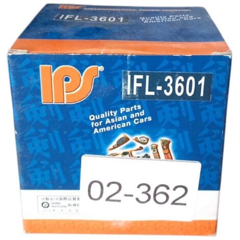 Filtro olio motore marca ips-parts codice filtro ifl-3601
