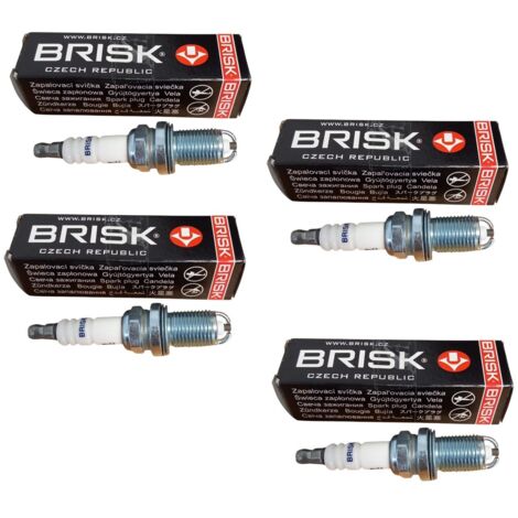 Kit 4 candele brisk (2p) compatibile per toyota corolla 15 77-80kw mot 1nz-fe (1/5)