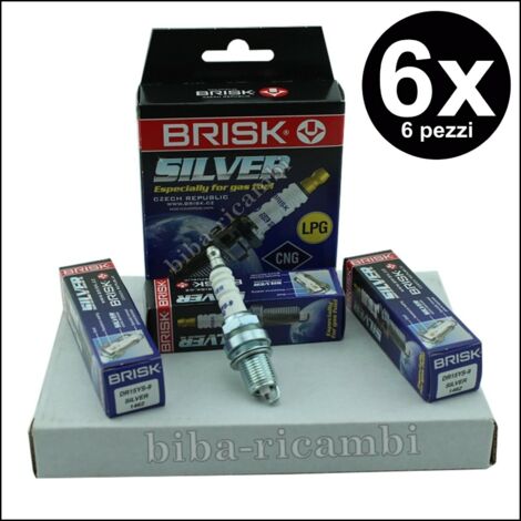 Candela kit 6 candele gpl metano brisk silver dr15ys-9 isuzu trooper ii (ub) (1/5)
