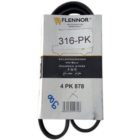 4pk878 cinghia poly-v alternatore servizi marca flennor (1/5)