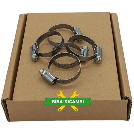 Fascetta stringitubo a vite asfa acciaio inox (w2) Ø 32-50 banda 12mm (5pz) (1/4)
