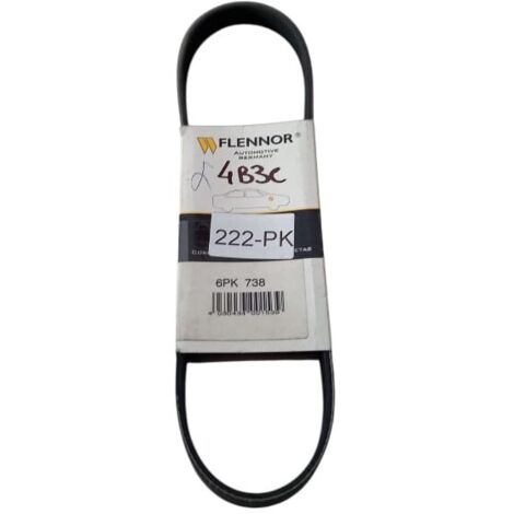 6pk738 cinghia poly-v alternatore servizi marca flennor (1/5)