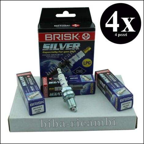 Candela kit 4 candele gpl metano brisk silver dr15ys-9 daihatsu terios i (j1) (1/5)