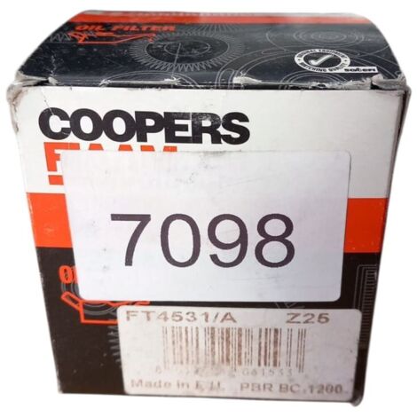 Filtro olio motore marca coopers fiaam codice filtro ft4531/a