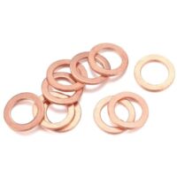 10 rondelle in rame classificazione metrica guarnizione rame 8 x 14 x 1 mm