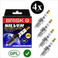 Candela kit 4 candele gpl metano brisk silver dr15ys-9 rover street wise 200305