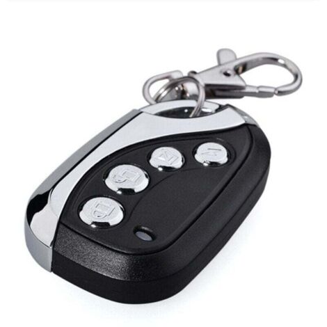 Télécommande de garage noire 433 MHz, type copie, compatible portails électriques, barrières et portes de garage, accessoire voiture (1/4)
