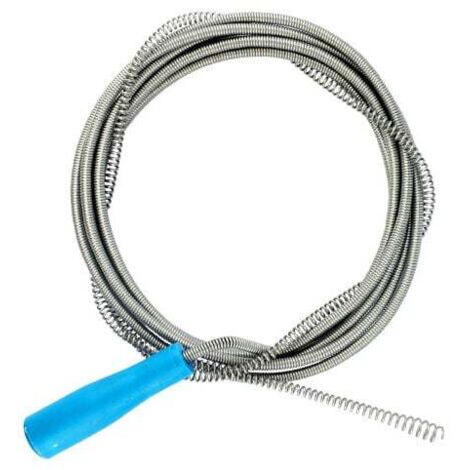 Furet déboucheur avec manivelle, Débouchage canalisation,Sonde de debouchage, furet canalisation pour les travaux manuels (3 Metre X 5mm)