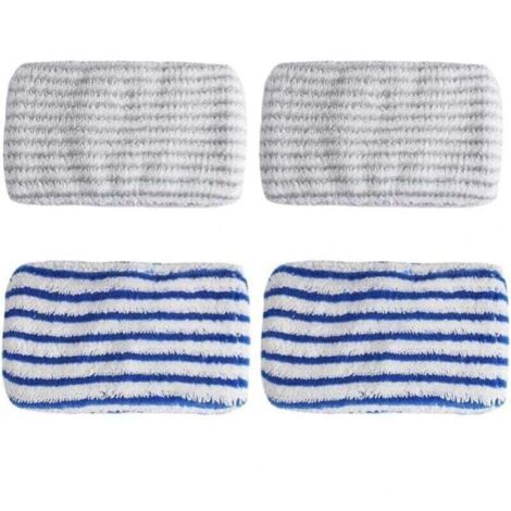 4 pièces Chiffons en Microfibre Remplacement Conçu pour ROWENTA Clean & Steam ZR005801, ZR005804, ZR850002,serpillere microfibre,lingette rowenta clean and steam