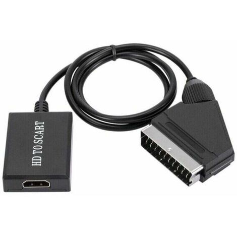 Convertisseur hdmi vers péritel adaptateur audio vidéo hd 1080p pour hdmi vers péritel Sky Box Stb (1/5)