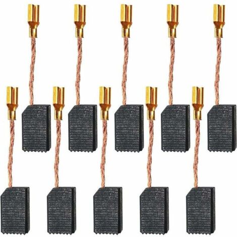 10 Pièces Balais de Charbon Accessoires pour Outils électriques Balai de Charbon pour Meuleuse d'Angle électrique (15 x 8 x 5mm),T-Audace