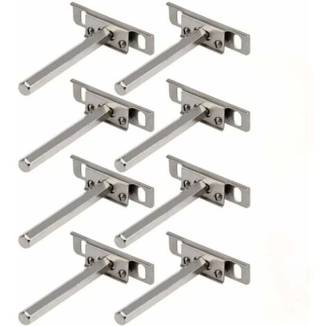 Supports en Métal pour Étagère Flottante 8Pcs Support Mural Discret modèle Fixation Tablettes Rangement Support pour Etagère Flottante Invisible Fixation