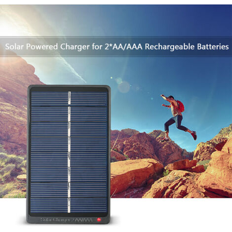 Chargeur Solaire Portable 1500 MAh - Porte-clés Avec Lampe Torche LED - Pour Camping, Urgences