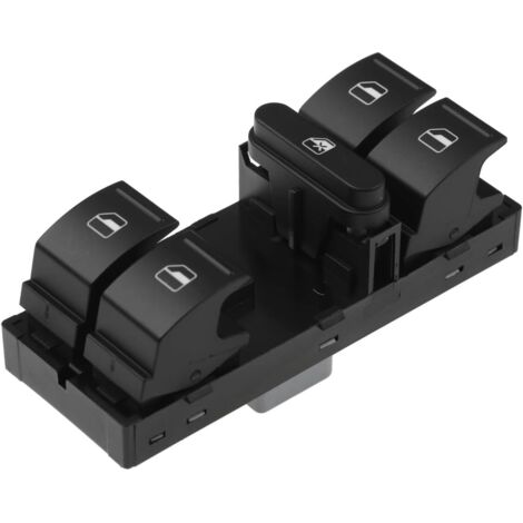 Bouton Leve Vitre pour VW Polo 5 Golf 5 6 Caddy SEAT Leon Toledo Ibiza Altea Interrupteur Lève Vitre Electrique Commutateur 1K4959857B (1/5)