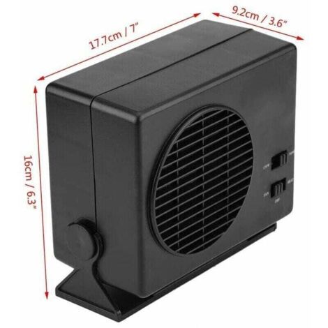 Chauffage Soufflant Voiture 12V 300W - Dégivreur Pare-brise - Ventilateur Silencieux - 8