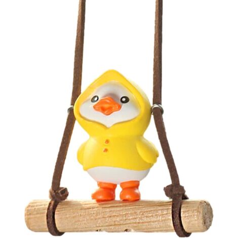 rétroviseur voiture – Décoration rétroviseur canard, joli pendentif à suspendre, accessoires d'intérieur pour décoration intérieure voiture (1/5)