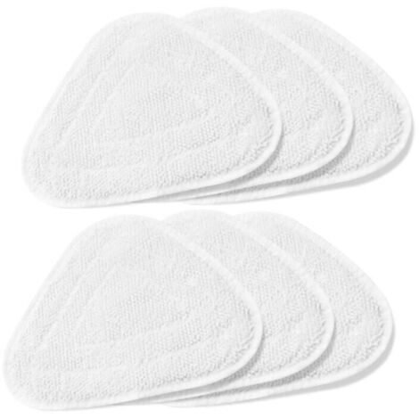 6X Housses de rechange pour Vileda Steam Steam Cleaner Housse de rechange 100 Hot Spray Mop, Family Pack, Blanc (1/5)