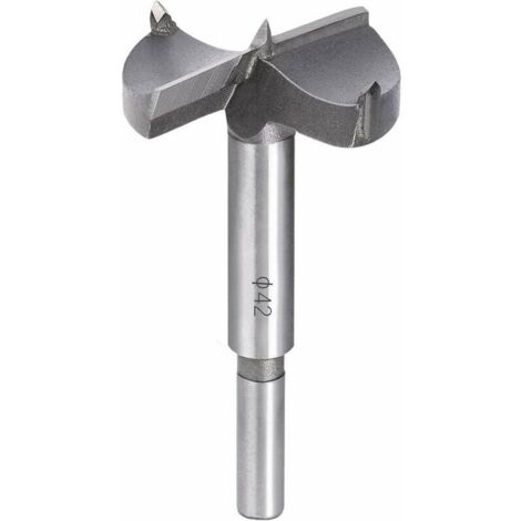 Mèches Bois, 42MM Fraise Bois Carbure, L'installation de Portes Sphériques Bois, Tiroirs, Contreplaqué, Vous aide Rapidement pour Faire des Trous Propres à Fond Plat Dans le Bois GrooFoo