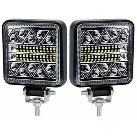 BR-Vie 102W Phare de Travail à LED 10200LM Feux de Recul Led 12v, Phare Led Projecteurs pour voiture, tracteur bateau, 12-24v camion, 2 pcs