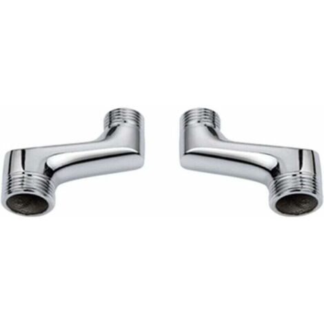 Raccord Contre Coudé Douche,Raccord Laiton Coudé RéDucteur,Bras Pivotant RéGlable,Raccord Mural Contre Coudé,Raccord Excentré 1/2 3/4,Chrome A (1/3)