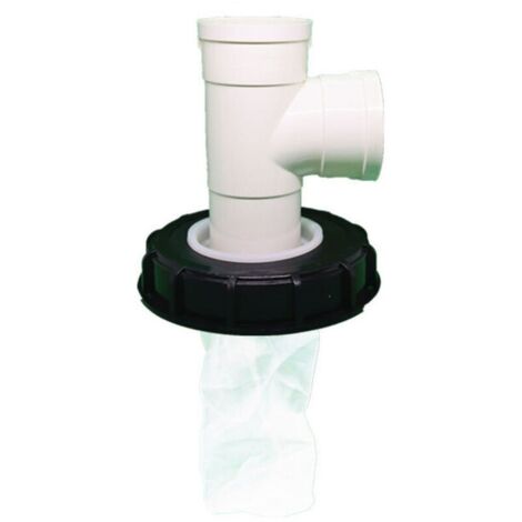 Couvercle de Réservoir IBC avec Filtre en Nylon Lavable pour Réservoir d'eau de Pluie IBC 1000 litres,Filtre À Couvercle IBC Accessoires de Réservoir IBC,Filtre à Eau de Pluie en Nylon (té vertical de