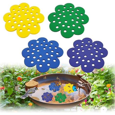 Lot de 4 Distributeur d'eau pour Abeilles, île d'abeilles flottantes, Abreuvoir pour Le Jardin, Abreuvoir d'insectes, île Flottante pour Abeilles, Station d'eau pour Les, Abreuvoir pour Abeilles
