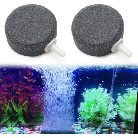 Diffuseur de Pierre d'Air Profond,Aquariums Diffuseur d'Oxygène,2 Pierres à Air Rondes,Pierre à Air pour Aquarium,Aquarium Air Stone,Barboteur pour Aquariums,Pierre pour Bulles d'Air Aquarium,4cm