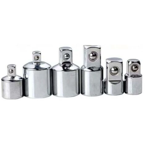 Jeu de clés à douilles 6 pces Adaptateur Set 1/4 3/8 1/2 à 3/4 pouces Outils L&H (1/5)